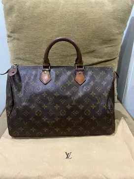 Tas louis vuitton speddy 25 monogram vntage original (sale)net price