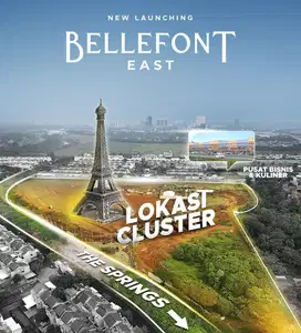 Rumah elit! BELLEFONT SUMMARECON dikawasan the springs kpr DIBANTU!