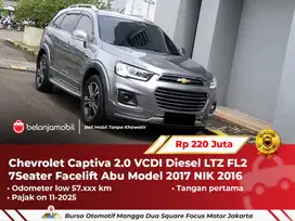 [ LOW KM ] Chevrolet Captiva 2.0 VCDI Diesel Model 2017 NIK 2016