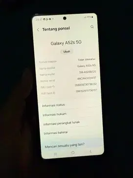 Samsung A52s 5G 8/256GB Like New