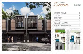 Rumah 2 Lantai Laris d Hertasning Modern Estate Orchard TIPE Zircon