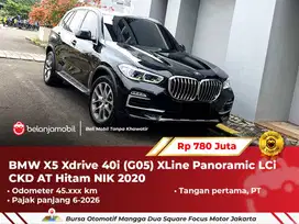 [PAJAK PANJANG] BMW X5 X 5 Xdrive 40i (G05) XLine Panoramic 2020/2021