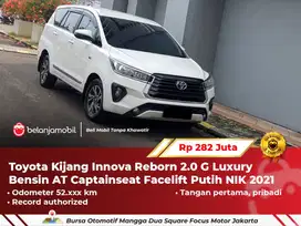 [ GARANSI 1TH ] Toyota Kijang Innova Reborn 2.0 G Luxury 2021/2022