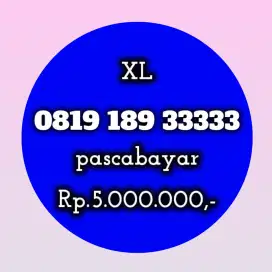 NOMOR CANTIK XL 189 33333