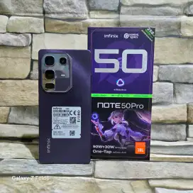Infinix Note 50 Pro 5G 8/256 Purple Fulset segel mulus 98%