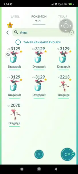 Akun pokemon go LV 43