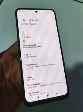 Xiaomi redmi note 11 nfc 6/128 batangan normal