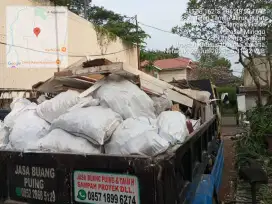 Jasa buang puing tanah