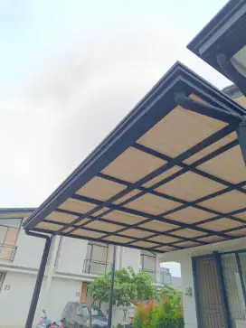 Kanopi atap alderon single layer lengkap list profil talang air