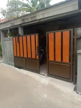 Pagar rumah kombinasi grc
