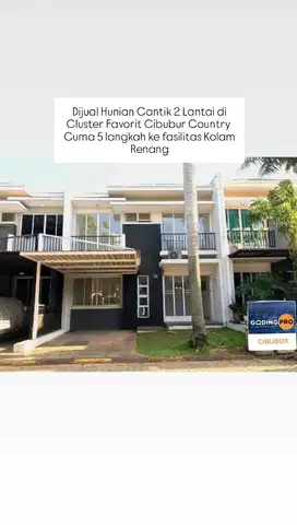 Dijual Rumah Siap Huni Di Cibubur Country View Kolam Renang