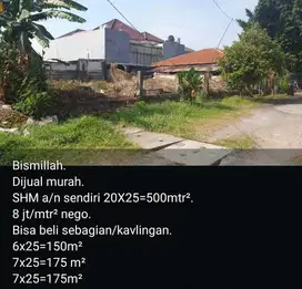Dijual Tanah jemur sari selatan surabaya