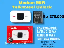 Modem WiFi MiFi Telkomsel Unlock Cocok Tuk Iphone Terblokir Jaringan