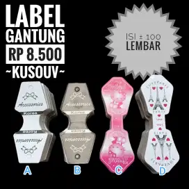 Hangtag/Label Gantung/Handtag