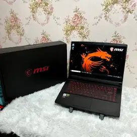 Msi Thin Gf63 10Sc i5 Gen 10 10500H Nvidia Gtx 1650 Ram 8 ssd 256