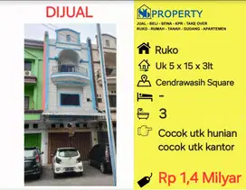 JUAL Ruko cendrawasih square kompleks ex pabrik gelas