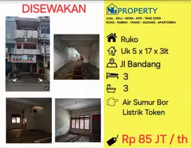 DISEWAKAN Ruko Jl bandang. cocok usaha bengkel