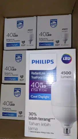 LAMPU LED PHILIPS 40 WATT 1 DUS ISI 6 BIJI