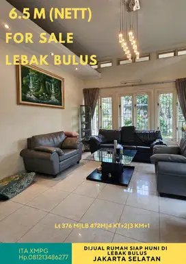 Termurah, Rumah Siap Huni di Lebak Bulus Jakarta Selatan