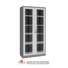 LEMARI ARSIP BESI PINTU KACA