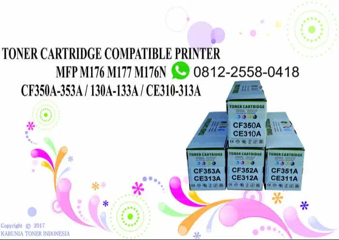 CARTRIDGE COMPATIBLE PRINTER MFP M176 M177 M176N CF352A CE310 YELLOW