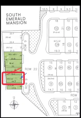 DIJUAL Tanah kav SOUTH EMERALD MANSION CITRALAND