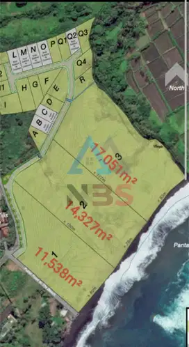 DIJUAL Tanah Kavling Beachfront & Ocean View Pantai Saba Gianyar Bali