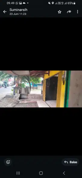 Disewakan toko pinggir jalan Rame  sebelah Cafe Bento