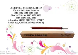 FUSER PRESSURE ROLLER 12A Q2612A for use in Lj 1010 102 Berkualitas