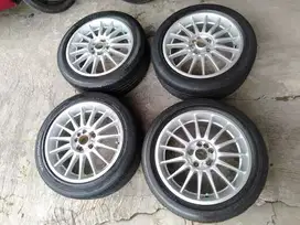 FS: Velg F1 Racing Ring 16 inch H4x100 & H5x100 Made in Japan + Ban