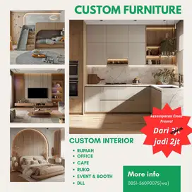 Custom interior furniture furnish kitchen set jabodetabek