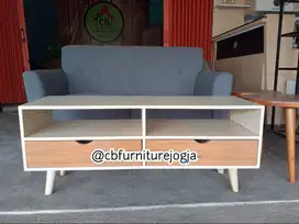 meja tv/ meja sofa tamu 2 stoarage