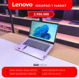 Laptop Lenovo IP 1 14ADA7 Athlon Silver 3050U RAM8GB SSD256GB HD14inch