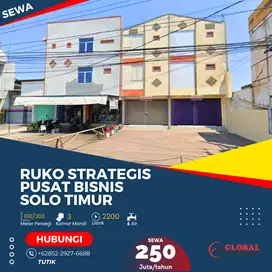 Ruko Bangunan Terawat Pusat Bisnis Solo Bagian Timur