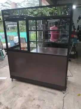 Gerobak pempek aluminium