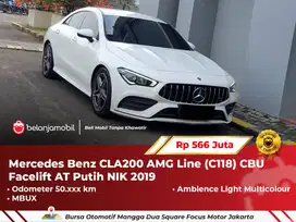 [ LOW KM ] Mercedes Benz Mercy CLA200 AMG Line AT Putih 2019/2020