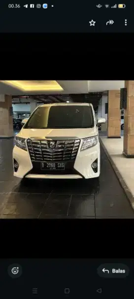 Toyota Alphard tgn 1,tahun 2015