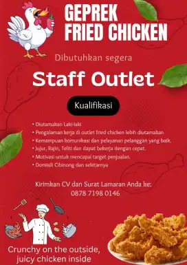 PENJAGA KIOS AYAM GEPREK