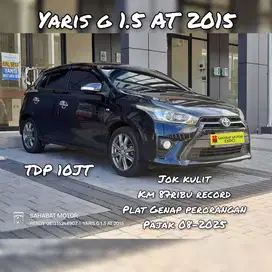 TDP 15JT Toyota Yaris G AT 2015 Hitam Matic
