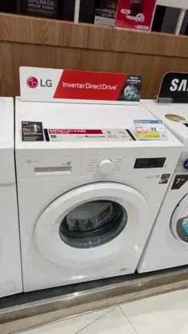 CICILAN MESIN CUCI LG 7KG FREE 1 KALI CICILAN