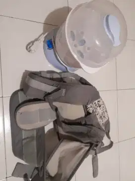SATU SET ALAT GENDONG DAN PEMANAS BOTOL DAN PENGHANGAT MAKANAN BAYI