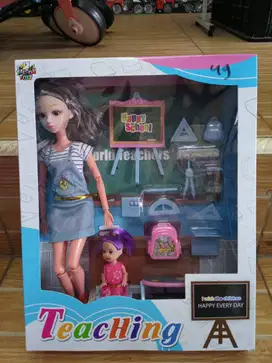 mainan anak barbie teaching