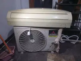 AC Indoor Panasonic | Outdoor Mitsubishi | 1/2 PK | NO MINUS | DINGIN