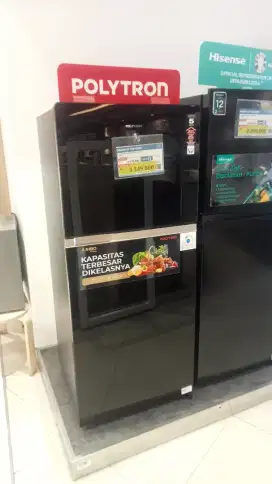 KULKAS POLYTRON REFRIGERATOR 2 DOOR 220L