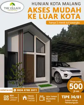 500 jutaan scandinavian di kota malang akses dekat tol karanglo