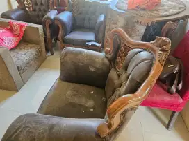Kursi jati, meja dan bangku makan