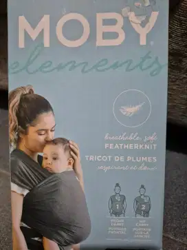 Dijual Cepet Gendongan Moby Elements Wrap Warna Grey