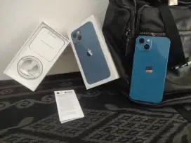 IPHONE 13 256GB BLUE IBOX LKP ORI NOTIF GANTIAN LCD DAN HB SERVICE