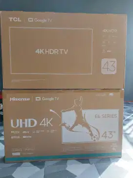 Smart tv 43 inch Samsung TCL Hisense Sharp