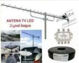 Ahli jasa pasang antena TV digital service parabola dan camera CCTV